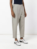 flared crop trousers
