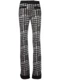 patterned slim fit trousers