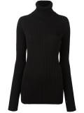 turtleneck ribbed jumper