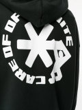 'care of' print hoodie