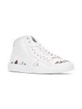 stitch detail hi-top sneakers