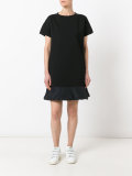 flared hem T-shirt dress
