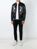 eagle print bomber jacket 