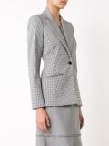 checked blazer