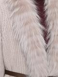 fur collar cardi-coat