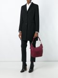 logo print shoulder bag