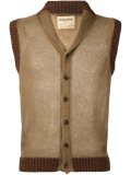 shawl neck knit gilet