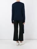 V-neck asymmetric jumper