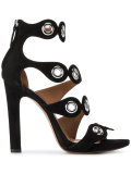 eyelet embellished sandals