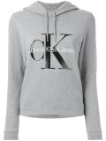 logo print hoodie