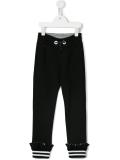 ruffle trim track pants
