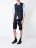 pinstriped double breasted waistcoat