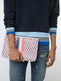geometric print clutch