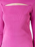 ribbed layered longsleeve blouse