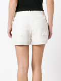 frayed trim shorts 
