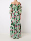off-shoulder flared long dress