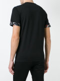 musical instrument print chest pocket T-shirt