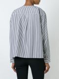 bow detail striped shirt