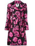 floral print trench coat 