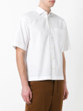 striped panel shirt