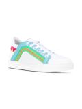 stripes detail lace-up sneakers