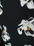 花卉印花裹身式连衣裙