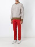 contrast trim knitted sweatshirt