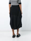 paneled midi skirt