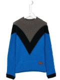 colour block jumper