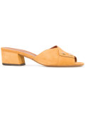 toe-strap mules