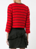 striped cropped jacket