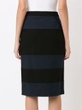 panelled mid-length skirt