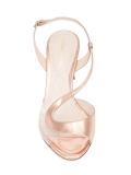 curved strap pearl sandals