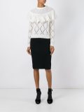 ruffle front jumper