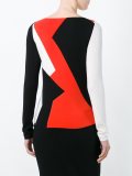 colour block knitted top