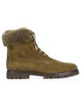 lace up fur effect boots