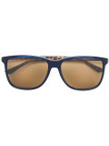 Web plaque square sunglasses
