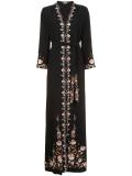 roses print long dress