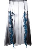 tulle full length high waist skirt