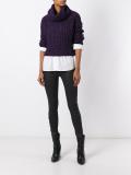 ribbed roll neck jumper