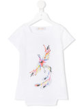 bird print T-shirt 