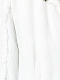 embroidered trim fastened top 