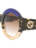 glitter tortoiseshell sunglasses