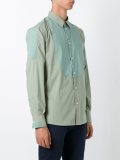 paneled longsleeved shirt