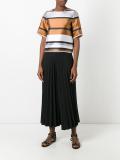 pleated cropped trousers