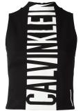 logo print tank top