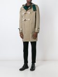 frayed edge duffle coat