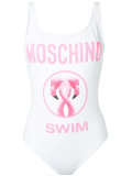 flamingo print swimsuit