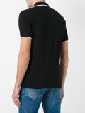 contrast trimming polo shirt