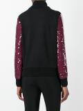 sequined zip up cardigan